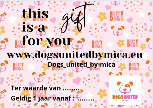 Cadeau bon Dogsunitedbymica